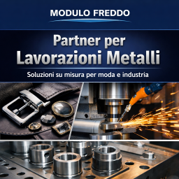 Partner per lavorazioni metalli: componenti metallici su misura realizzati da Modulo Freddo per moda e industria